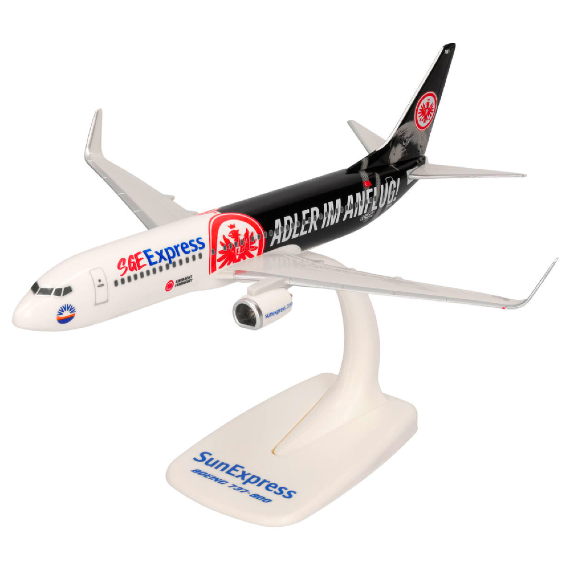 Herpa Snap-Fit Flugzeugmodell Sun Express Boeing 737-800 "Adler im Anflug" (1:200)